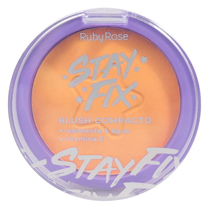 BLUSH COMPACTO STAY FIX HB5711 ANDRÔMEDA RUBYROSE