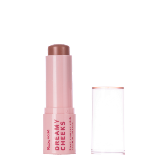 BLUSH CREMOSO STICK DREAMY CHEEKS BURNT CORAL HBM01-10 RUBY ROSE