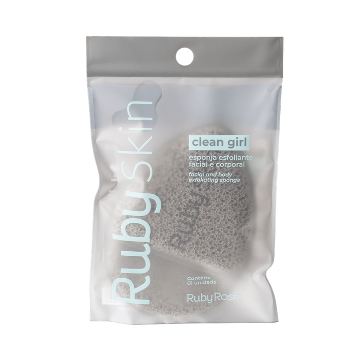 ESPONJA ESFOLIANTE PUFF CLEAN GIRL RUBY SKIN HBA70002 RUBY ROSE