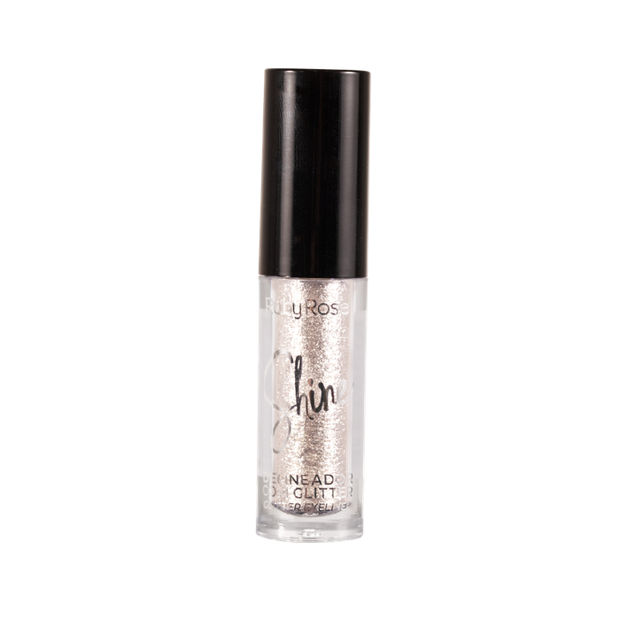HB8416-4N DELINEADOR COM GLITTER SHINE RADIANT SILVER RUBY ROSE