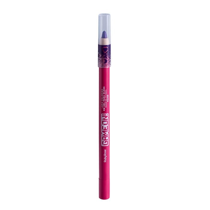 LÁPIS COLORIDO EM GEL PARA OLHOS GAME ON - PAUSE HB24004 RUBY ROSE