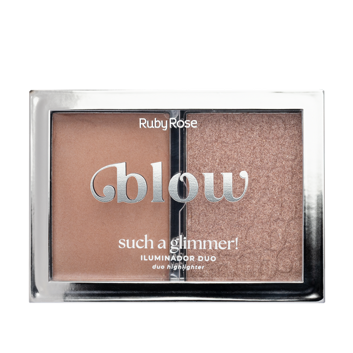 ILUMINADOR DUO SUCH A GLIMMER! - LIKE GLITTER IN THE AIR (ID03/ID04) - BLOW HBM705-2 RUBY ROSE