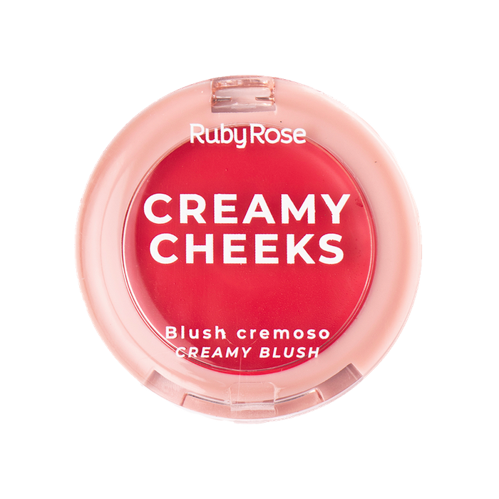 HBM02-5  CREAMY CHEEKS CHERRY RED RUBY ROSE