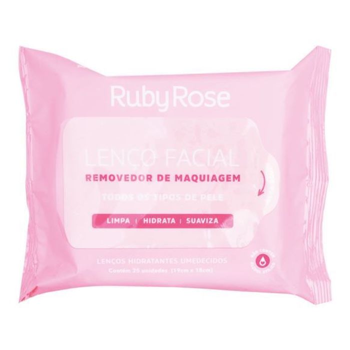 Lenco Removedor De Maquiagem Rosa - Hb200 - Rubyrose
