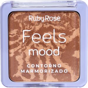 Paleta De Contorno Marmorizado Feels Mood Light Hb7527l - Ruby Rose