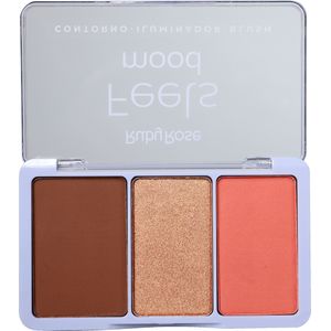 Paleta De Contorno, Iluminador, Blush  Feels Mood Hb75263 - Ruby Rose