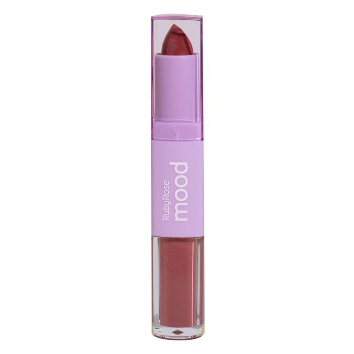 Batom Duo Matte Mood Hb86143 Cm03 Rubyrose