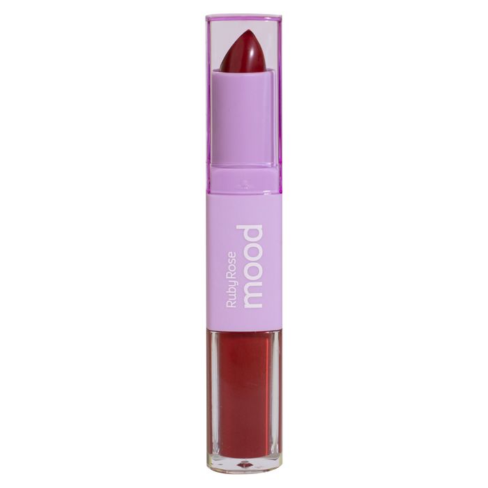 Batom Duo Matte Mood Hb86146 Cm06 Rubyrose