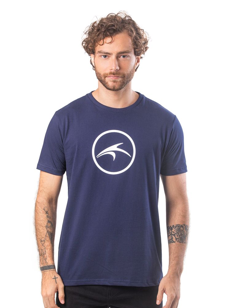 Camiseta Silk Slim Colorway Azul Navy