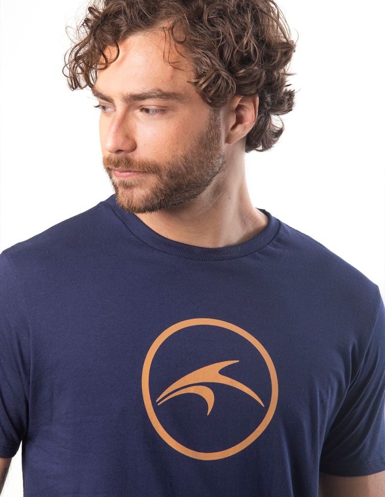 Camiseta Silk Slim Colorway Azul Navy