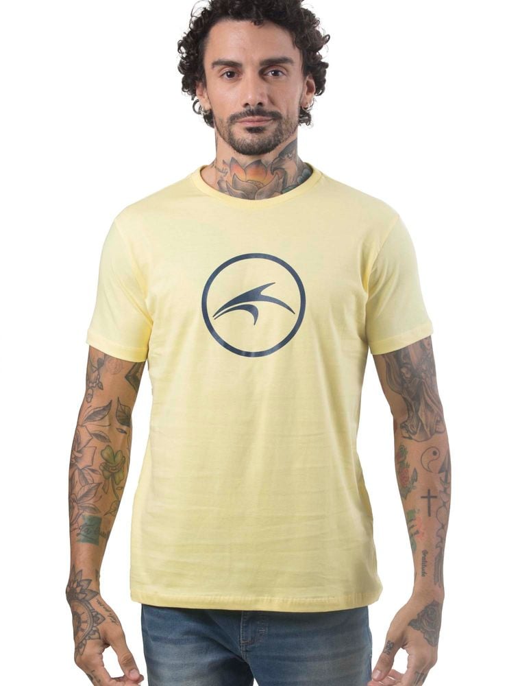 Camiseta Silk Slim Colorway Amarelo Parafina
