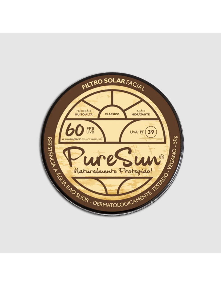 Filtro Solar Facial Puresun Classico 60+ 50g Original