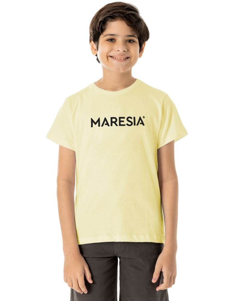 Camiseta Silk Juvenil Colorway Type Amarelo Parafina 