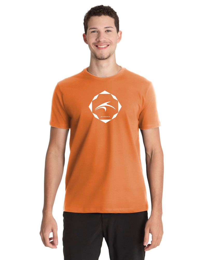 Camiseta Silk Slim Fit Diamond Laranja Boreal