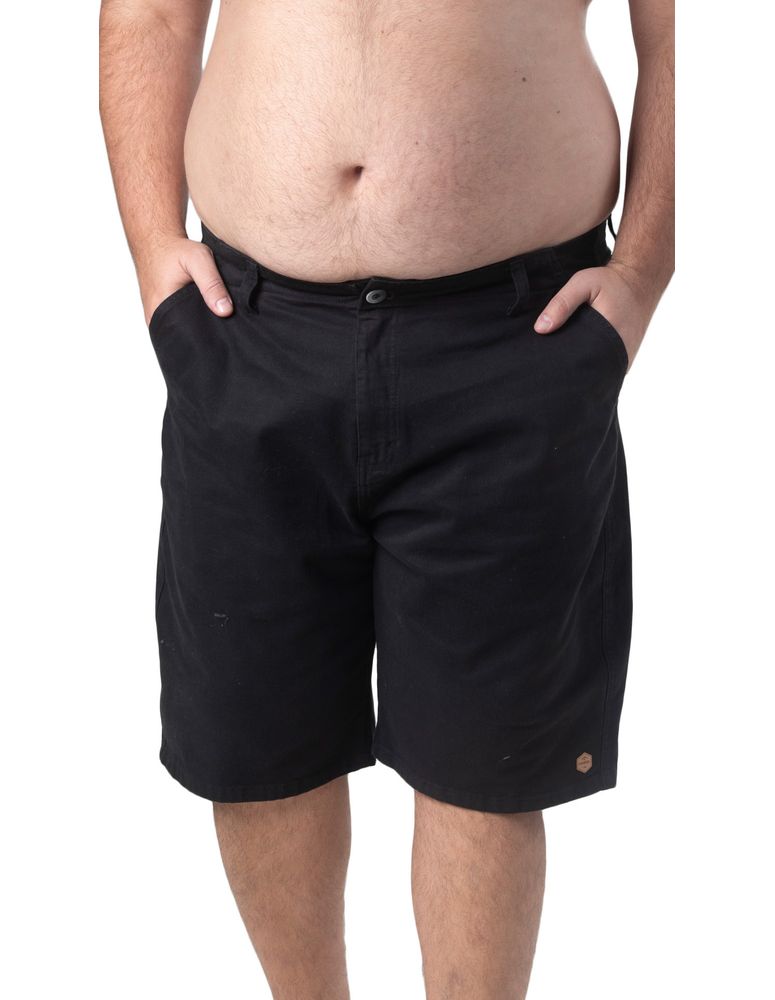 Walkshort Bay Ii Plus Size Preto