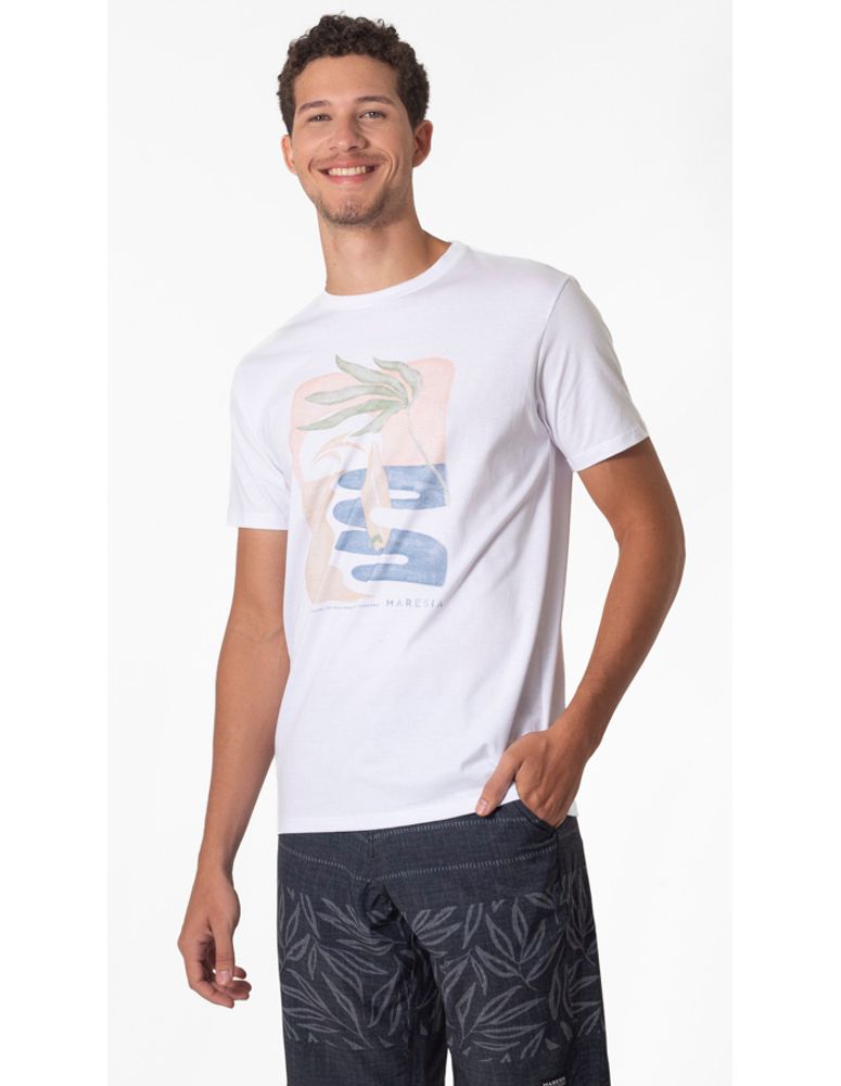 Camiseta Silk Slim Ocean Hand