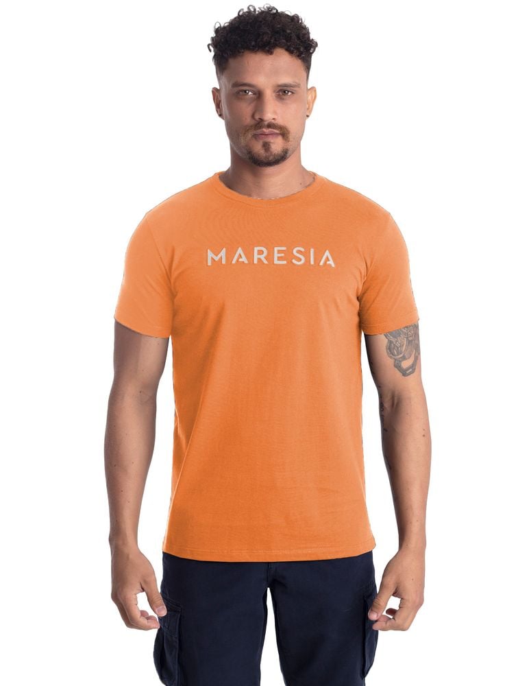 Camiseta Especial Embossing Assinatura Laranja Boreal