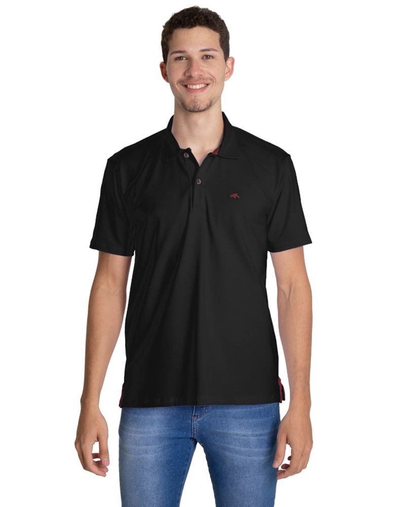 Camiseta Polo Cotton Preto