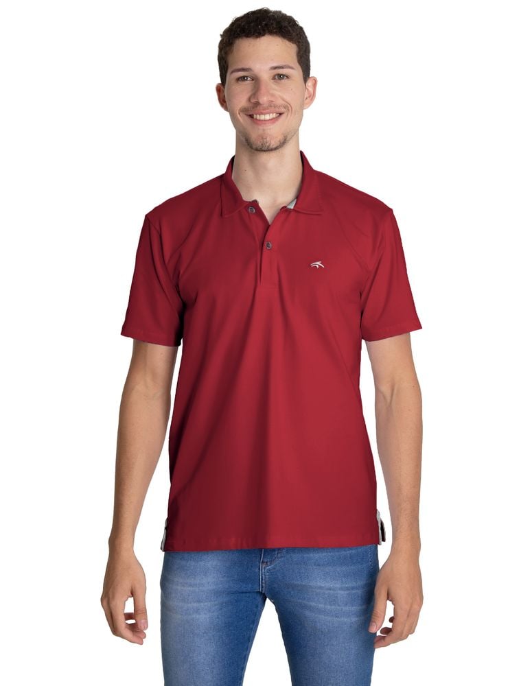 Camiseta Polo Cotton Vermelho