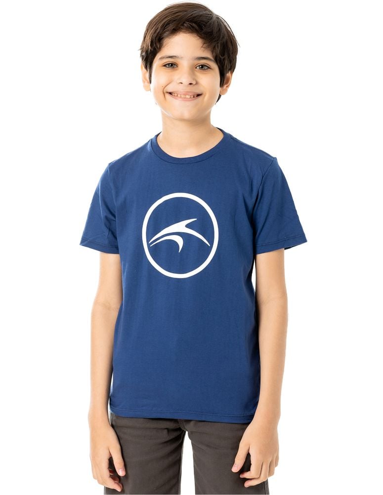 Camiseta Silk Juvenil Colorway Azul Navy