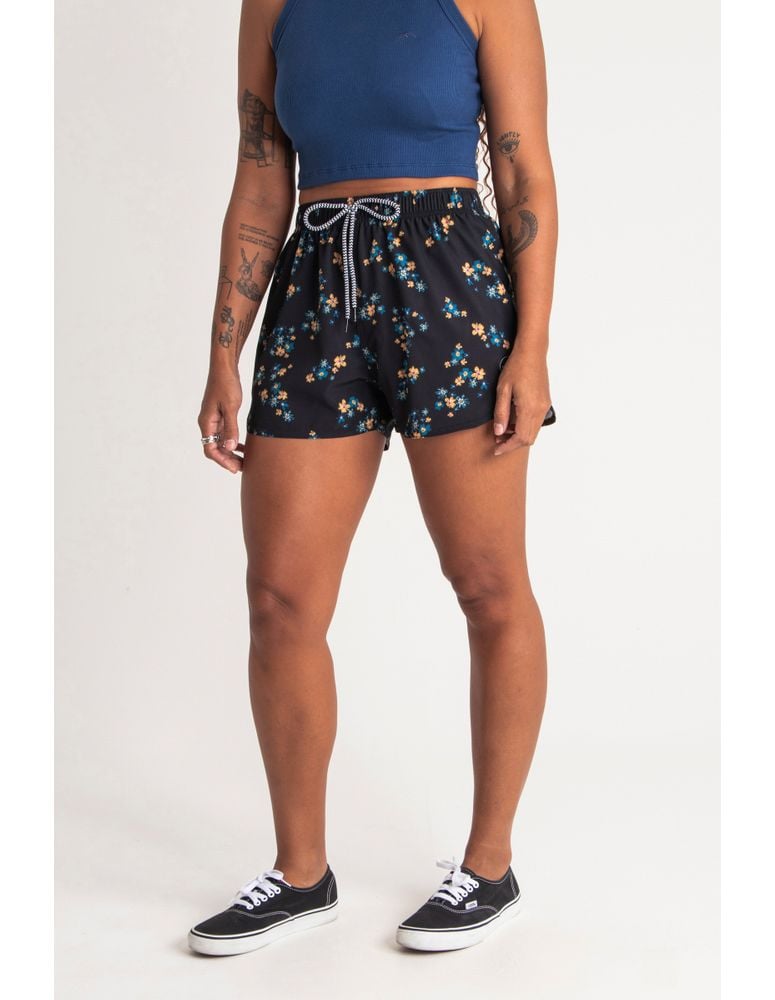 Short Feminino Flower Power