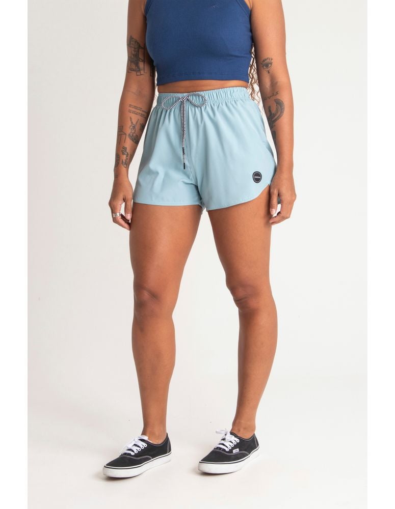Short Feminino Tulipa Color Azul Cristal