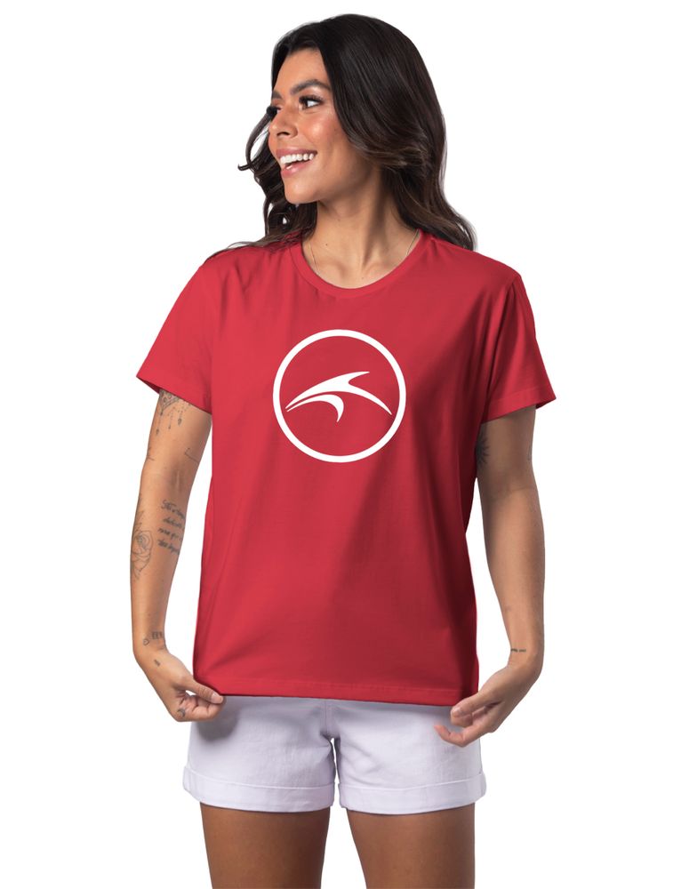 Camiseta Feminina Colorway Vermelho Carmim