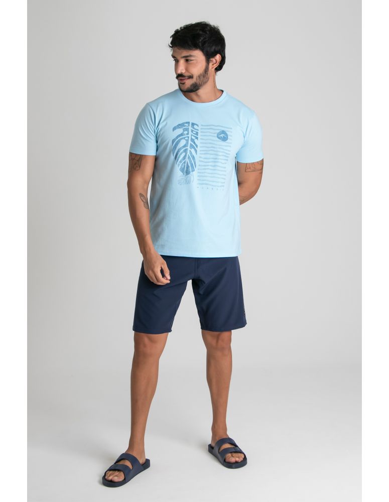 Camiseta Silk Slim Fit Fade Leaf