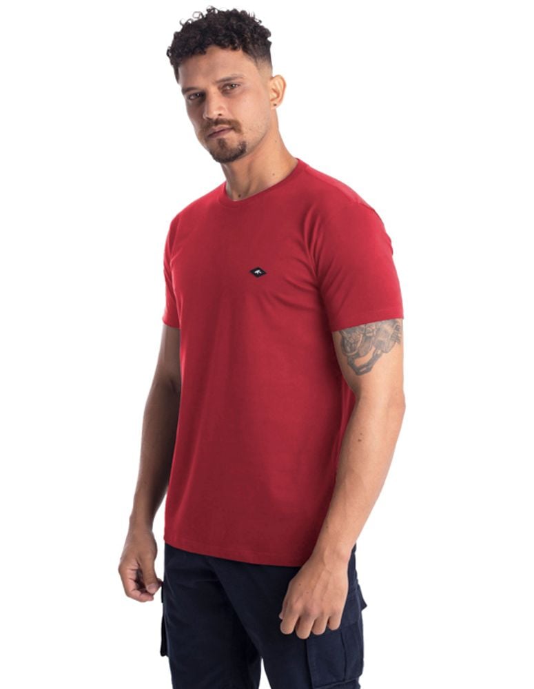 Camiseta Especial Rubbery Vermelho Carmim