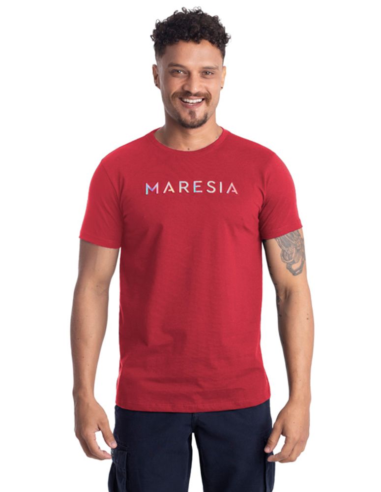 Camiseta Especial Emboss Refletivo Vermelho Carmim