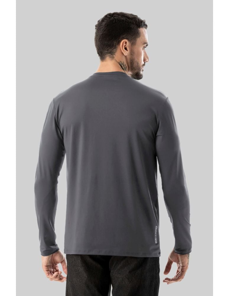 Camiseta Uv Manga Longa Chest Grafite