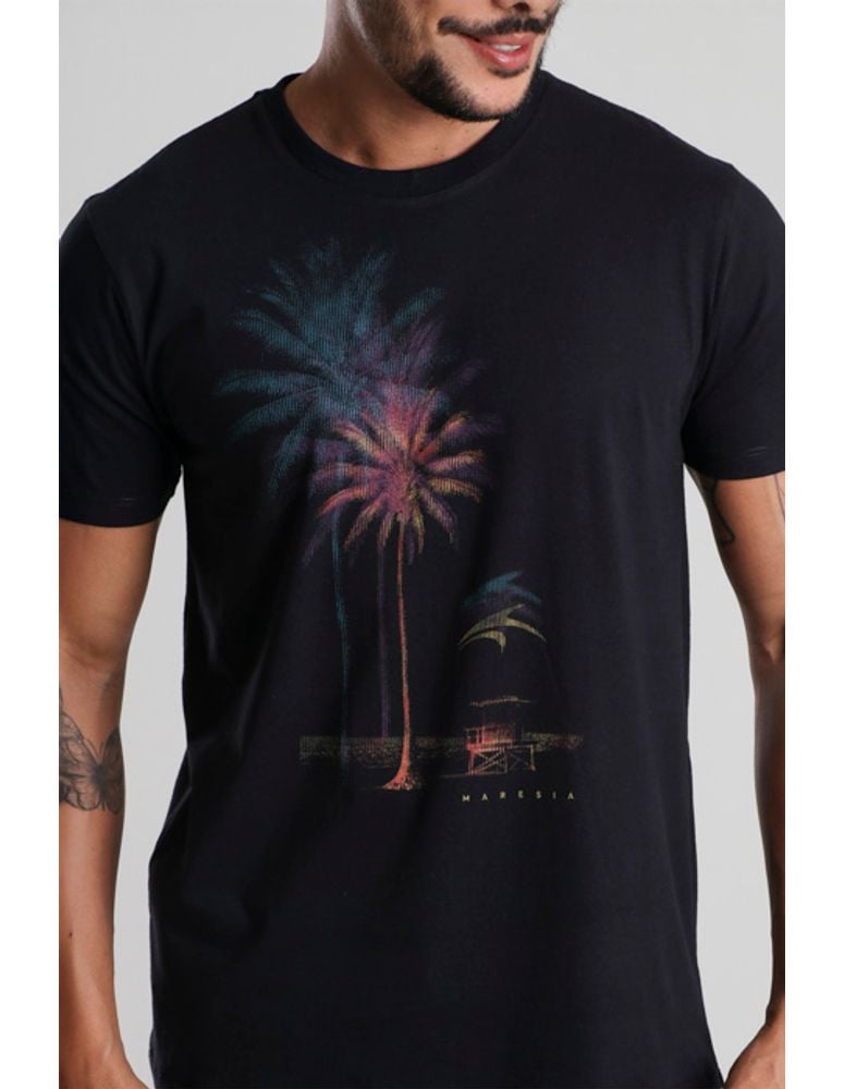 Camiseta Silk Slim Glitch Colors
