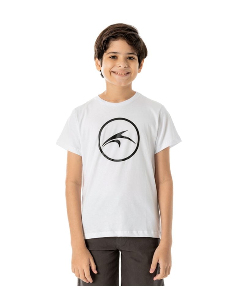 Camiseta Silk Juvenil Colorway Branco