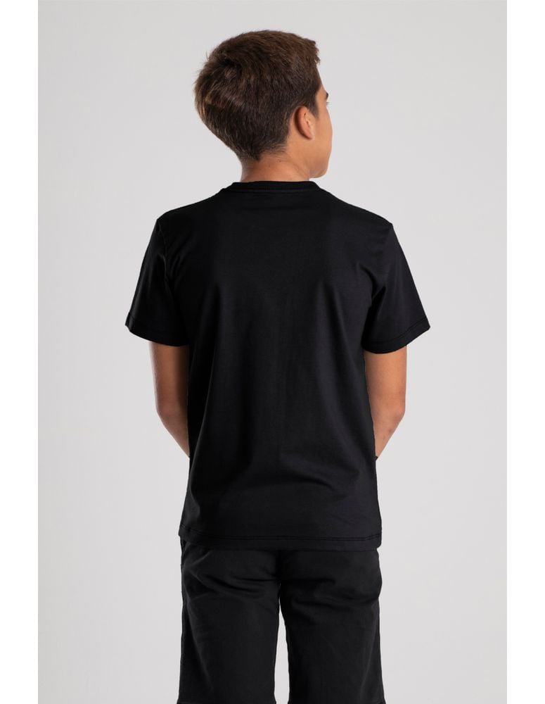 Camiseta Silk Juvenil Fiber Preto