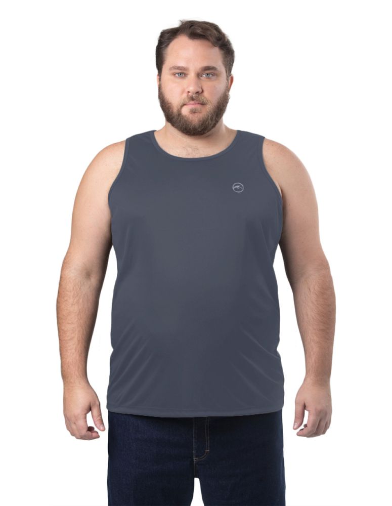 Regata Cavada Plus Size Reflective Chumbo