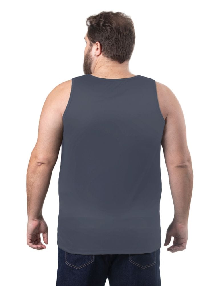 Regata Cavada Plus Size Reflective Chumbo