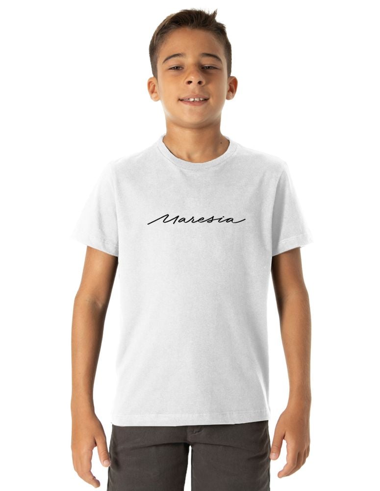 Camiseta Silk Juvenil Big Signature Branco