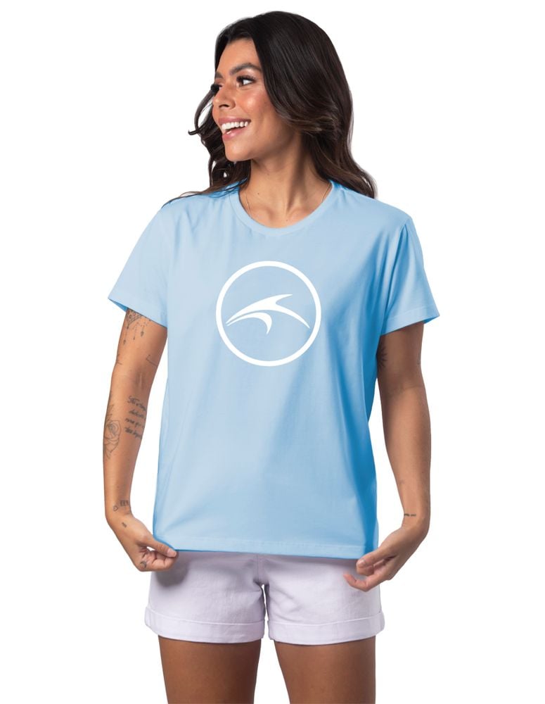 Camiseta Feminina Colorway Azul Glacial