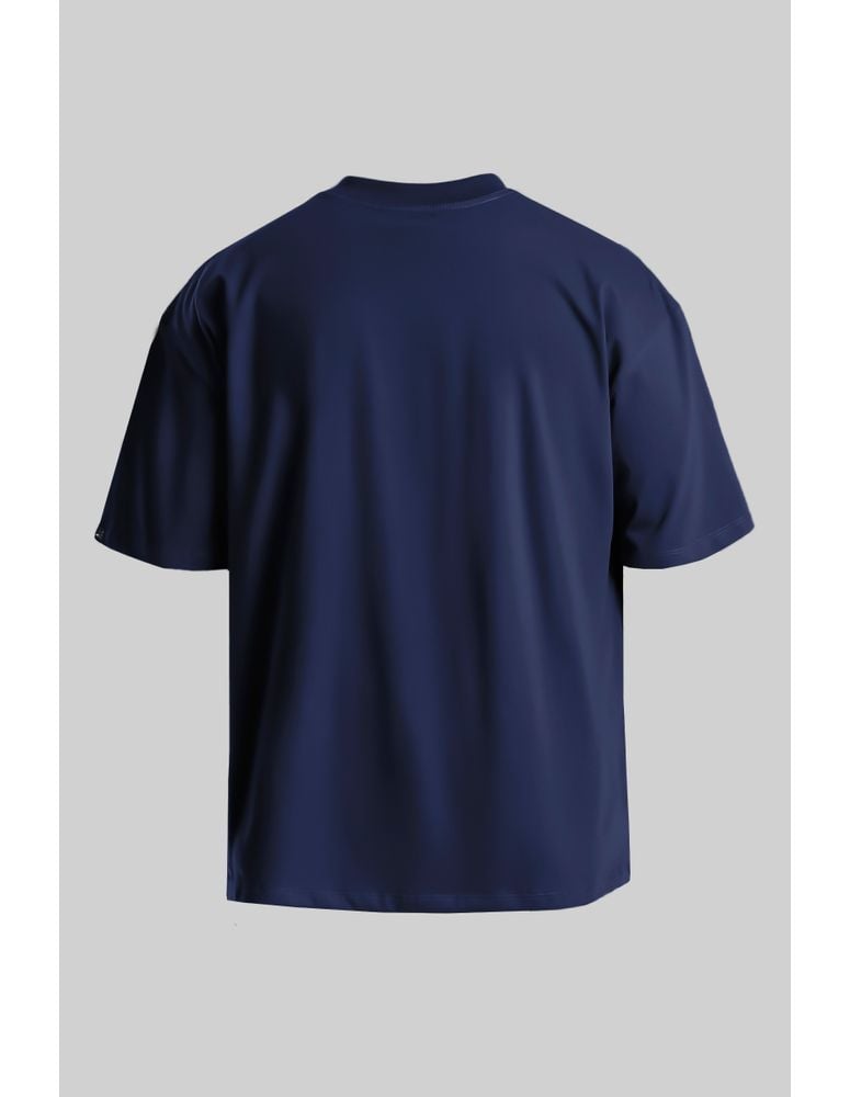Camiseta Especial Oversized Oversized Azul Navy