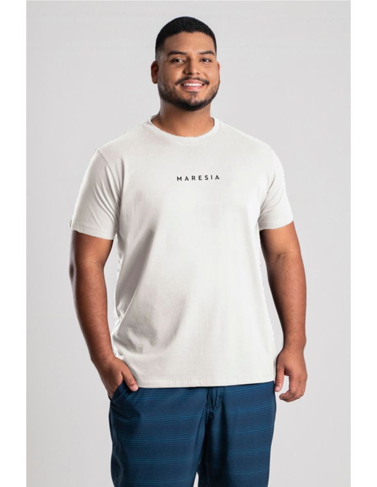 Camiseta Silk Plus Size Classic Baunilha