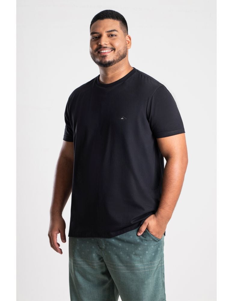 Camiseta Especial Plus Size Ruberry Preto