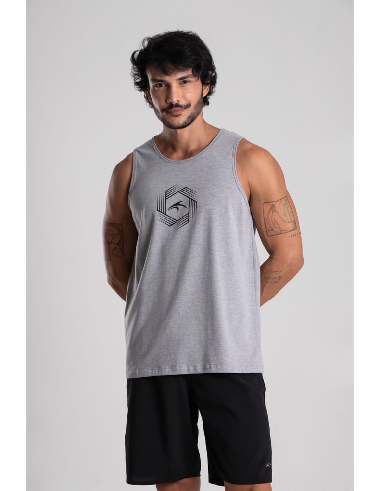 Regata Cavada Fiber Mescla Cinza