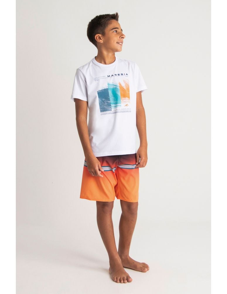 Camiseta Silk Juvenil Wave Trio