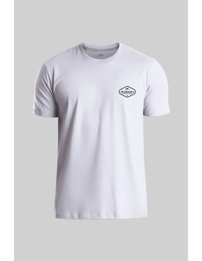 Camiseta Silk Slim Fit Label Branco
