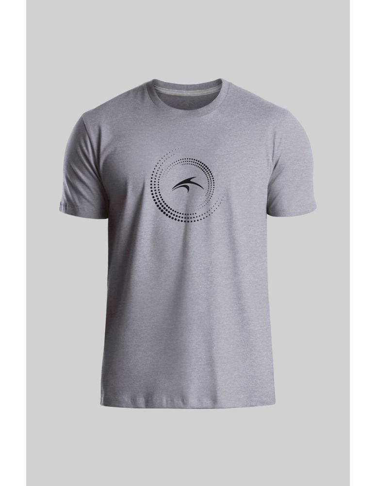 Camiseta Silk Slim Fit Halo Mescla Cinza