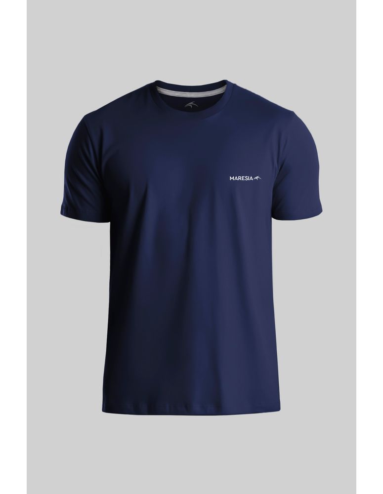 Camiseta Silk Slim Fit Brand Azul Navy