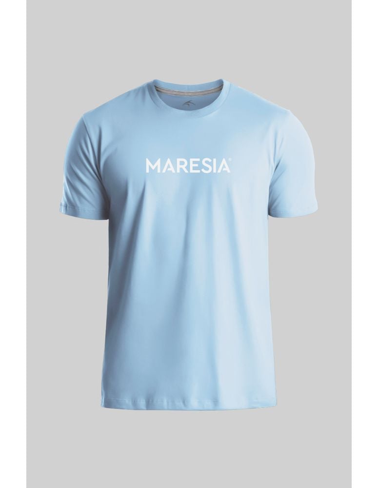 Camiseta Silk Slim Fit Colorway Type Azul Glacial