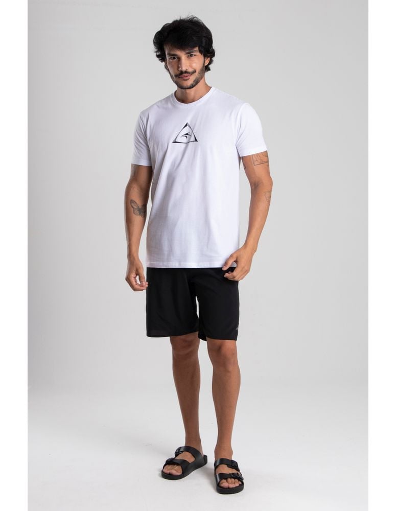 Camiseta Silk Slim Fit Triangle Branco