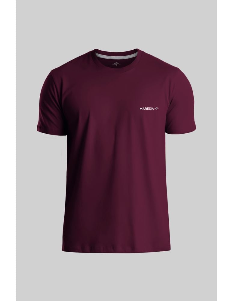 Camiseta Silk Slim Fit Brand Bordo Figo