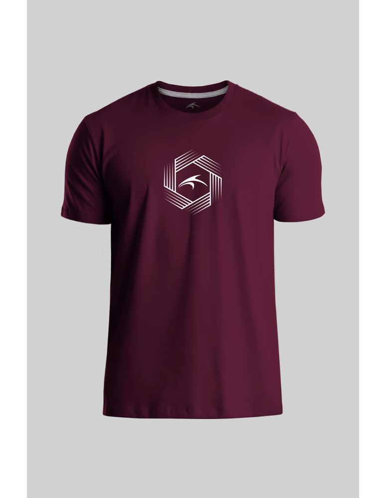 Camiseta Silk Slim Fit Fiber Bordo Figo